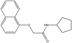 N-cyclopentyl-2-(1-naphthyloxy)acetamide Struktur