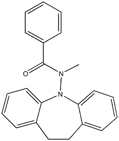 N-(10,11-dihydro-5H-dibenzo[b,f]azepin-5-yl)-N-methylbenzamide Struktur