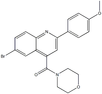 6-bromo-2-(4-methoxyphenyl)-4-(4-morpholinylcarbonyl)quinoline Struktur