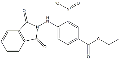 ethyl 4-[(1,3-dioxo-1,3-dihydro-2H-isoindol-2-yl)amino]-3-nitrobenzoate Struktur