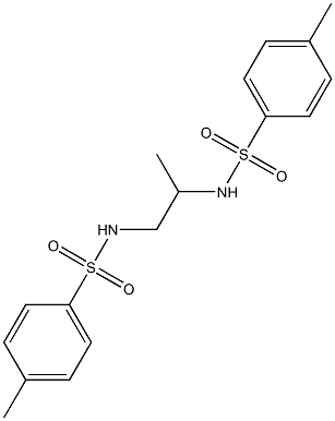 4-methyl-N-(1-methyl-2-{[(4-methylphenyl)sulfonyl]amino}ethyl)benzenesulfonamide Struktur