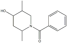 1-benzoyl-2,5-dimethylpiperidin-4-ol Structure