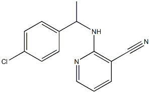 2-{[1-(4-chlorophenyl)ethyl]amino}nicotinonitrile Struktur