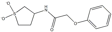 N-(1,1-dioxidotetrahydrothien-3-yl)-2-(phenyloxy)acetamide Struktur