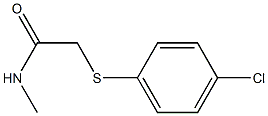 2-[(4-chlorophenyl)sulfanyl]-N-methylacetamide Struktur