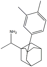 1-[3-(3,4-dimethylphenyl)-1-adamantyl]ethanamine Struktur