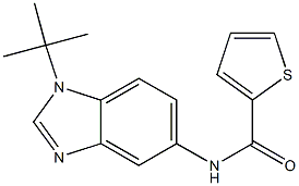 N-(1-tert-butyl-1H-benzimidazol-5-yl)-2-thiophenecarboxamide Struktur