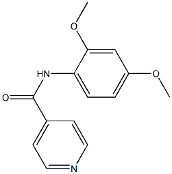 N-(2,4-dimethoxyphenyl)isonicotinamide Struktur