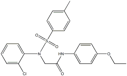 2-{2-chloro[(4-methylphenyl)sulfonyl]anilino}-N-(4-ethoxyphenyl)acetamide Struktur