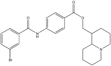 octahydro-2H-quinolizin-1-ylmethyl 4-[(3-bromobenzoyl)amino]benzoate|