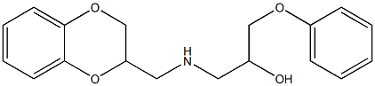 1-[(2,3-dihydro-1,4-benzodioxin-2-ylmethyl)amino]-3-phenoxy-2-propanol Struktur