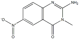 2-amino-6-nitro-3-methyl-4(3H)-quinazolinone Struktur