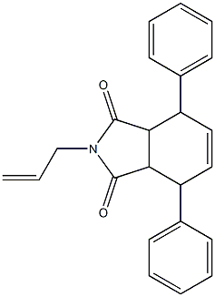 2-allyl-4,7-diphenyl-3a,4,7,7a-tetrahydro-1H-isoindole-1,3(2H)-dione Struktur