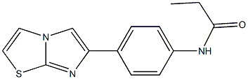 N-(4-imidazo[2,1-b][1,3]thiazol-6-ylphenyl)propanamide Struktur