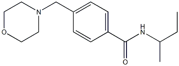 N-(sec-butyl)-4-(4-morpholinylmethyl)benzamide Struktur