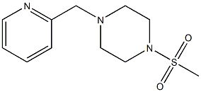 1-(methylsulfonyl)-4-(2-pyridinylmethyl)piperazine Struktur