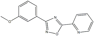 2-[3-(3-methoxyphenyl)-1,2,4-oxadiazol-5-yl]pyridine Struktur