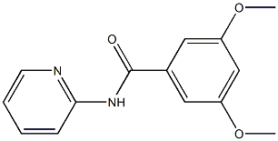 3,5-dimethoxy-N-(2-pyridinyl)benzamide Struktur