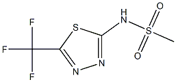 N-[5-(trifluoromethyl)-1,3,4-thiadiazol-2-yl]methanesulfonamide Struktur