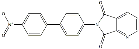 6-{4'-nitro[1,1'-biphenyl]-4-yl}-5H-pyrrolo[3,4-b]pyridine-5,7(6H)-dione Struktur