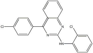 N-(2-chlorophenyl)-4-(4-chlorophenyl)-2-quinazolinamine Struktur