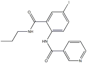 N-{4-iodo-2-[(propylamino)carbonyl]phenyl}nicotinamide Struktur