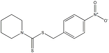 4-nitrobenzyl 1-piperidinecarbodithioate Struktur