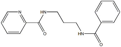 N-[3-(benzoylamino)propyl]-2-pyridinecarboxamide Struktur