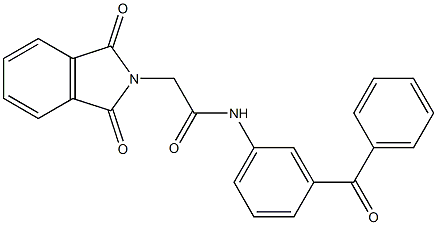 N-(3-benzoylphenyl)-2-(1,3-dioxo-1,3-dihydro-2H-isoindol-2-yl)acetamide Struktur