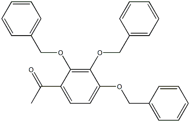 1-[2,3,4-tris(benzyloxy)phenyl]ethanone Struktur