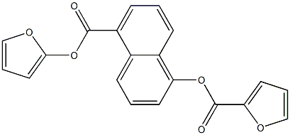 5-[(2-furyloxy)carbonyl]-1-naphthyl 2-furoate Struktur