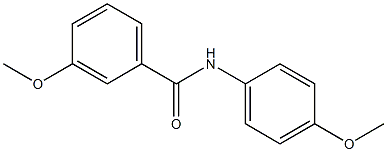 3-methoxy-N-(4-methoxyphenyl)benzamide Struktur