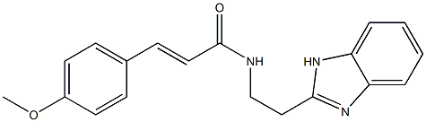 N-[2-(1H-benzimidazol-2-yl)ethyl]-3-(4-methoxyphenyl)acrylamide Struktur