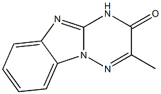 2-methyl[1,2,4]triazino[2,3-a]benzimidazol-3(4H)-one Struktur