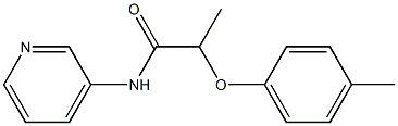 2-(4-methylphenoxy)-N-(3-pyridinyl)propanamide Struktur