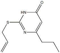 2-(allylsulfanyl)-6-propyl-4(3H)-pyrimidinone Struktur