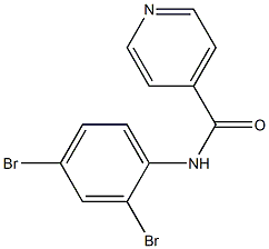 N-(2,4-dibromophenyl)isonicotinamide Struktur