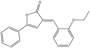 3-(2-ethoxybenzylidene)-5-phenyl-2(3H)-furanone Struktur