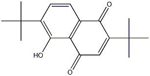 2,6-ditert-butyl-5-hydroxynaphthoquinone Struktur