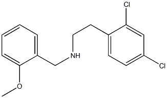 N-[2-(2,4-dichlorophenyl)ethyl]-N-(2-methoxybenzyl)amine Struktur