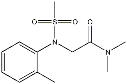 N,N-dimethyl-2-[2-methyl(methylsulfonyl)anilino]acetamide Struktur