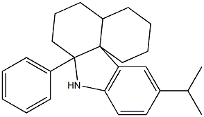 11-isopropyl-7a-phenyl-1,2,3,4,4a,5,6,7,7a,8-decahydrobenzo[d]carbazole Struktur