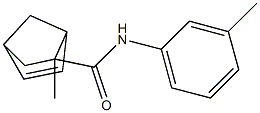 2-methyl-N-(3-methylphenyl)bicyclo[2.2.1]hept-5-ene-2-carboxamide Struktur