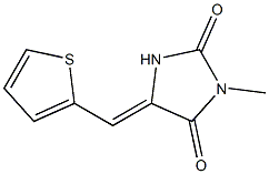 3-methyl-5-(2-thienylmethylene)-2,4-imidazolidinedione Struktur