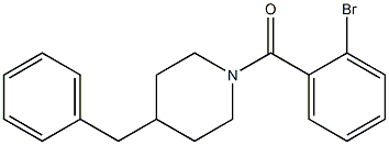 4-benzyl-1-(2-bromobenzoyl)piperidine Struktur