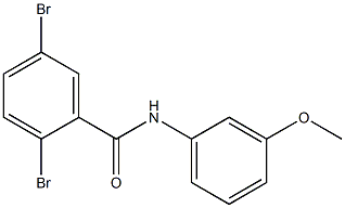 2,5-dibromo-N-(3-methoxyphenyl)benzamide Struktur