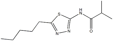 2-methyl-N-(5-pentyl-1,3,4-thiadiazol-2-yl)propanamide Struktur