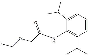 N-(2,6-diisopropylphenyl)-2-ethoxyacetamide Struktur