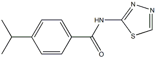 4-isopropyl-N-(1,3,4-thiadiazol-2-yl)benzamide Struktur