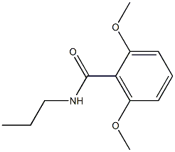 2,6-bis(methyloxy)-N-propylbenzamide Struktur